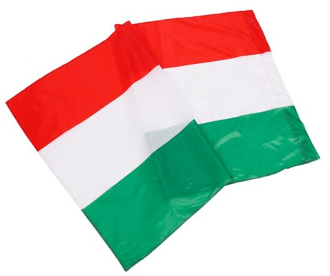 Abaodam Bandiera Ungheria in Poliestere con Occhielli Rinforzati Resistente allo Sbiadimento Intemperie Decorazione da Giardino e Stradale per Eventi Europei e Sportivi