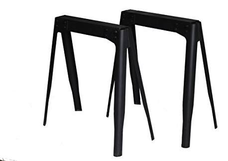 Europäischen schwarz Stahl Tischbeine massiv Eisen Bar Laptop Schreibtisch DIY Bench Beine, Couchtisch Beinen Set von 2 Beine (schwarz/rot/gelb)