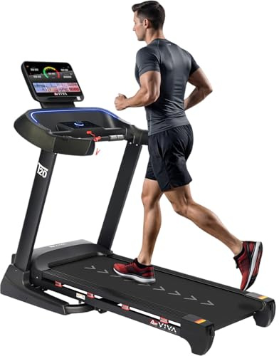 Laufband AsVIVA T20 Pro für Zuhause, klappbar, bis 18 km/h, 20% Steigung, großes Laufband mit moderner Dämpfungstechnologie, bis 150 kg, Fitness Heimtrainer für Cardio- und Ausdauertraining