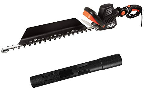 DELTAFOX Tagliasiepi elettrico - 680 W - coltello taglio laser 68 cm - 24 mm - raccogli ritagli - innovativo manico 3-D girevole e orientabile