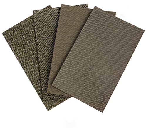 Diamant-Schleifpapier, Polierpapier, Schleifpapier, für Fliesen, Stein, Marmor, Beton, Keramik, Glas, Körnung 60–400, 4 Stück