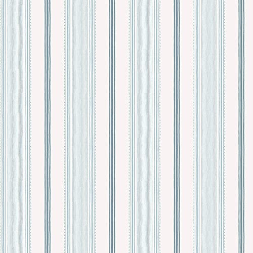 Laura Ashley Heacham Stripe Seaspray Wallpaper