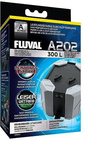 Fluval Air 202 Durchlüfterpumpe für Aquarien bis 300l