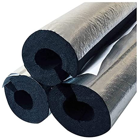 Vetris 20/30mm Isolierung Rohr Rohrisolierung Selbstklebend Schaumstoffschlauch Wetterfeste Rohrschale Aluminium Film Isolierschlauch Rohrdämmung Für Kabel, 1m Länge, 22/27/43/60mm ID
