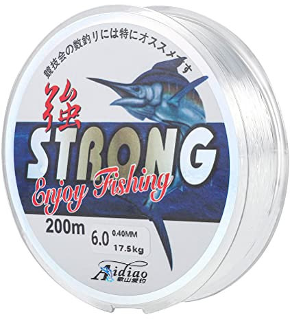 200m Angelschnur, 0,4 mm Nylon-angelschnur, Starke Transparent Angelsehne Monofile für das Meeresangeln