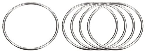 sourcing map 5Stk. 60mm(2.36) Äußerer Durchmesser 3mm Dicke Edelstahl O-Ringe Mehrzweck Metallgeschweißte O-Ringe Rundringe