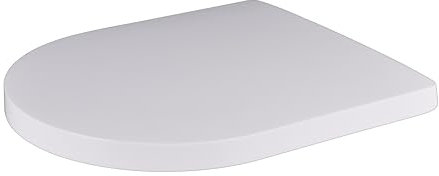 Grünblatt WC Sitz 515502 passend für Duravit Toilette ME by Starck compact, Absenkautomatik und abnehmbar zur Reinigung, Duroplast, weiß