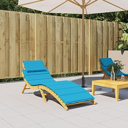 ARKEM Sonnenliegen-Auflage Blau 186x58x3 cm Oxford-Gewebe Liegestuhl-Sauna Saunaliege Outdoor