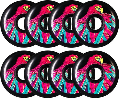 Generisch Rollschuh Skating Räder Indoor/Outdoor Inline Skate Rollen Räder Inline Skate Ersatzräder 72 mm/ 76 mm/ 78 mm Rollen für Rollhockey Skates Rollen ohne Lager 8 Stück