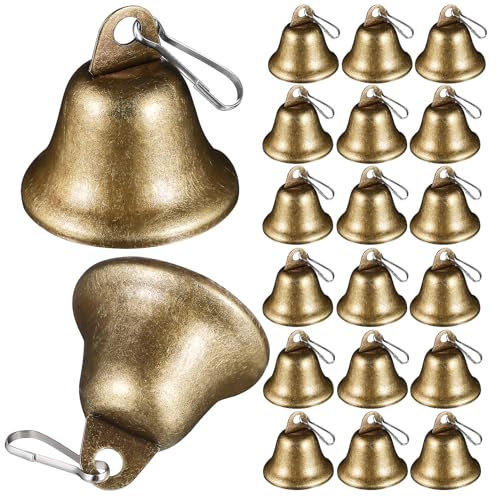 Toddmomy 20pezzi Campanellini Vintage Metallo Per Fai Te Campane Per Decorazioni Natalizie Accessori Per Festività Sonagli Con Suono Melodioso Per Alberi Di Natale e Decorazioni Domestiche