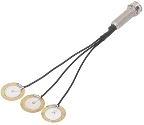 Piezo-Tonabnehmer, Mandolinen-Tonabnehmer aus Legierung mit Kupferspule für Folk-Gitarre, Ukulele, Banjo, Mandoline, Installation mit Klarem Klang, Sichere Klangschnittstelle