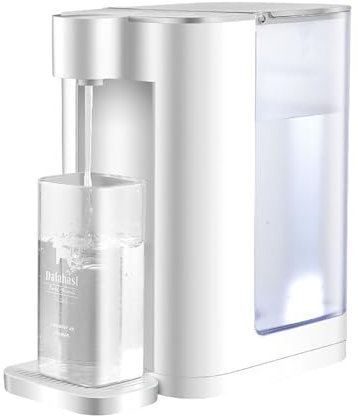 FfiMe 3L Instant Hot Water Dispenser, 2100W Electric Kettles, Large Water Boiler Maker, 5 Temperature Presets, 2 Water Volume Choices, with Child Locks & Night Lights, Digital Touch Screen white