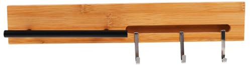 Cabilock Porta De Pared Madera Estante Cocina Organizador Sin Perforar Para y Utensilios De Inoxidable