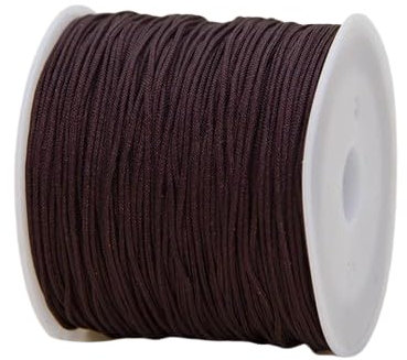 Nvzi Cordoncino per braccialetti in filo di nylon, cordoncino di seta a coda di topo satinato, corda per perline setosa, braccialetti intrecciati, collane con ciondoli, portachiavi, cordini, creazione