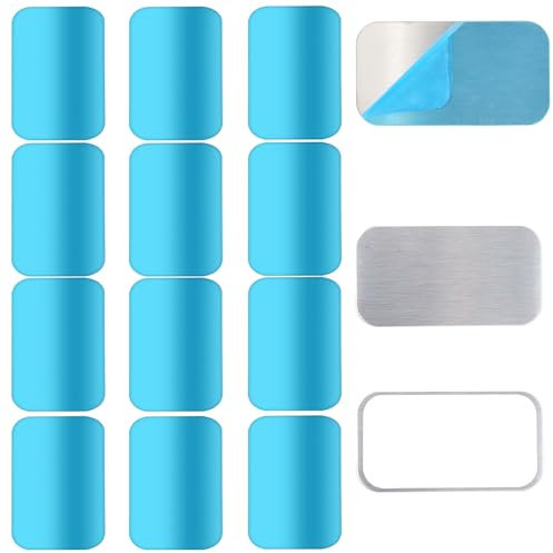 32 Pcs Under Cabinet Light Magnetic Strip Replacement Magnetic Strips with Adhesive Backing for Cabinet Lights Universal Replacement Sticky Adhesive Metal Plates for Magnetic Mounts