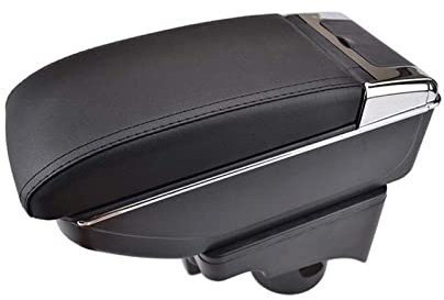WILSEM Para V&w para Golf 2008-2013 Mk6 Reposabrazos De Doble Capa Consola Central Caja De Almacenamiento Portavasos Reposabrazos