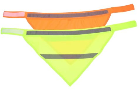 Yardwe Reflektierendes Haustier Bandana Sicherheits Hundeschal Aus Weichem Atmungsaktivem Material Mit Reflektierenden Streifen Für Nachtspaziergänge Modisches Hundezubehör Für Welpen Und Hunde