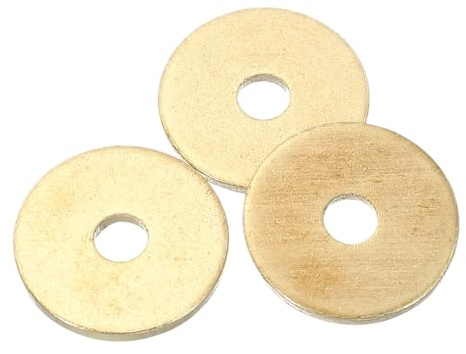 PATIKIL Set di 3 dischi in ottone M6 X 25 mm rondelle in bronzo per viti bulloni fabbriche progetti per la casa all'aperto (spessore 2 mm)