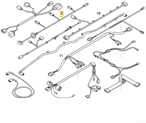 Frontstoßstange PDC Kabelbaum Kabel für BMW Für E60/Für E61 OEM 61126928362 Parksensor Teil Kompatibel mit Werksspezifikationen