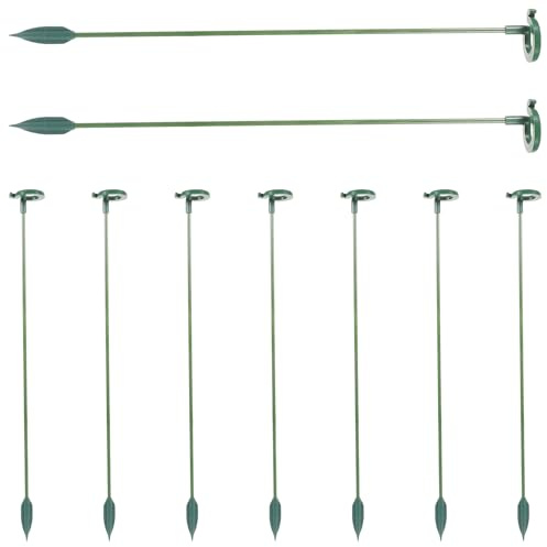 Yardenfun 10 pièces Lot de Piquets de Support pour Plantes à Tige Unique Tuteurs Abs Résistants pour Fleurs Pot Support Stable pour Orchidées Tomates et Plantes Grimpantes Intérieur