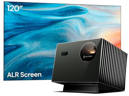 VisionMaster Pro2 Laser Projector Premium Home Theater Set with 120’’ Fresnel ALR Screen