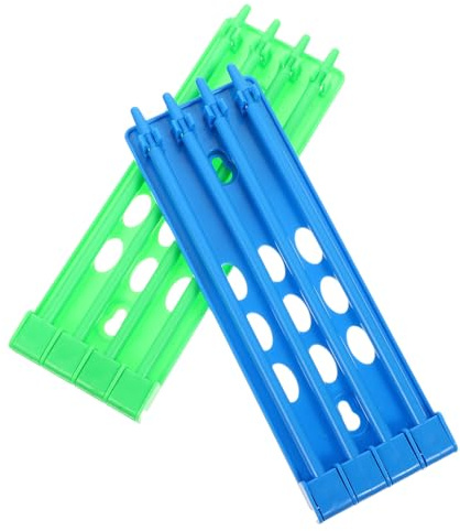 INOOMP Pigeon Bands Organizer Suitable for Poultry 2pcs Plastic Foot Ring Holder with Multi-hole Design Storage Space and Keeping Different Breeds Apart for Poultry and Pet Breeding
