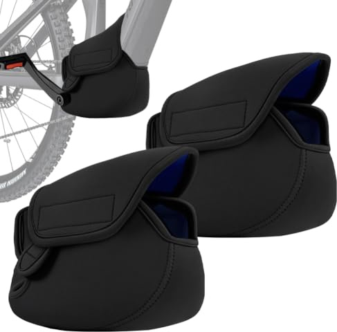 AOOWU Motor Protective Covers for E-bike, 2 Packs Waterproof Ebike Mid-Motor Protective Cover, E-bike Battery Protective Cover, Universal Bicycle Motor Transport Protection, Rain and Dirt Protection