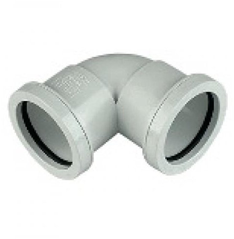 FLOPLAST 40mm White Pushfit Waste Pipe Knuckle - Bag of 2