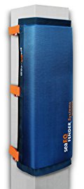 seaEQ YACHTSPORT EQUIPPED Pfahlfender breit XL, Spanngurtsystem PFS 1020 für sehr Dicke Pfähle, Dalbenfender, Hafenfender PF 40/80 blau XL