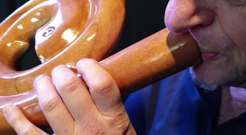 Australian Treasures - Australian Treasures Spiral Reise Didgeridoo -D- AT-Spiral inklusive Tasche