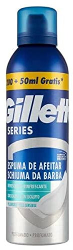 Gillette Serie Schiuma Rinfrescante Con Eucalipto Protezione Totale Anti Irritazione Per Rasoio Da Uomo 250ml