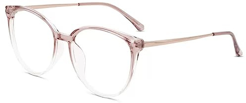 Firmoo Anti Blaulicht Lesebrille 1.5 Damen Rund Computer Brille mit Stärke
