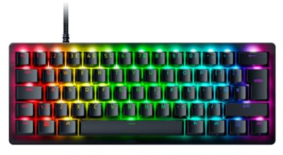 Razer Huntsman V3 Pro Mini Clavier Optique 60% analogique Esports avec Bouton Pression et Mode déclenchement Rapide (réglages Rapides intégrés, Cadran Multifonction et Boutons de Commande dédiés)