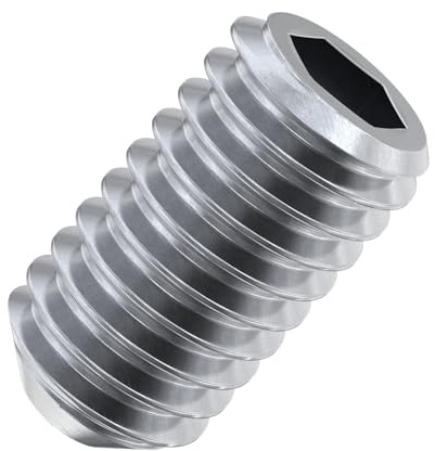 Accu Lot de 200 vis sans tête M3 x 4 mm (DIN 916) en acier inoxydable (A2)