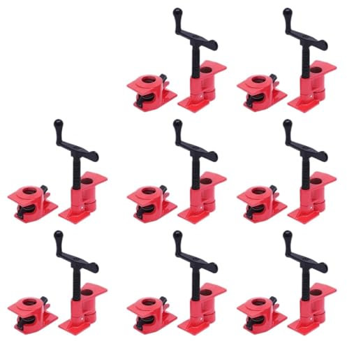 Wood Gluing Pipe Clamps Set, Heavy Duty Cast Iron Quick Release Pipe Clamps for Woodworking (8,3/4)
