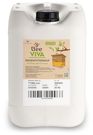Bee Viva Futtersirup für Bienen 25Kg auf Zuckerrüben Basis | Bienenfutter Flüssig Sirup Kanister | Bienenfuttersirup (25Kg)