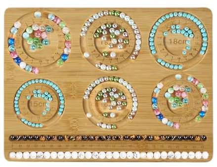 Fulenyi Perlentablett Aus | Perlenbrett Schmuckherstellung | Perlenmatten Tabletts | Schmuck Tablett | Perlen Designbrett | Holzperlenbrett Tablett | Perlenherstellungszubehör Perlentabletts Matten