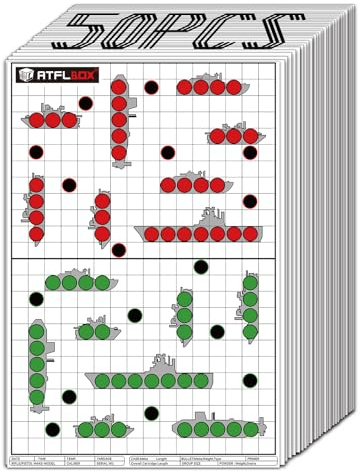 50 pièces cibles de Combat, 43 x 63,5 cm cibles de Jeu très Visibles et Lumineuses, cibles de tir en Papier pour Le Stand de tir ou l'entraînement au tir en Plein air