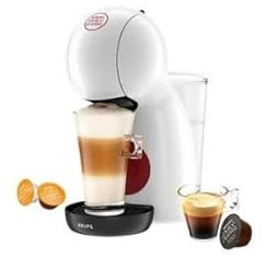 Krups Nescafé Dolce Gusto Piccolo XS KP1A31AS Cafetera de Cápsulas Multibebida 15 Bares Blanca