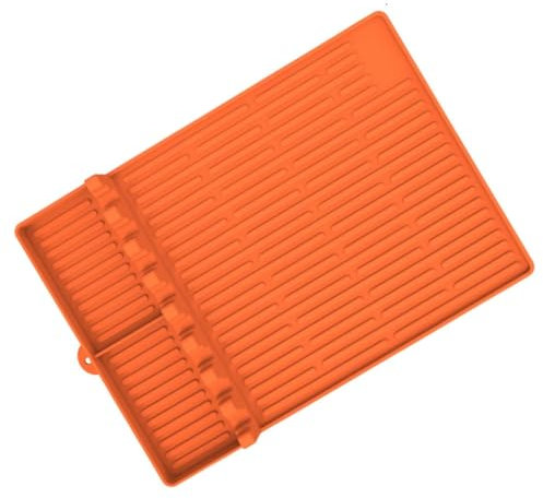 Breeshy Tapis de cuisson en silicone pour grille extérieure, plan de travail, tapis de cuisson pour barbecue, plateaux de préparation pour barbecue