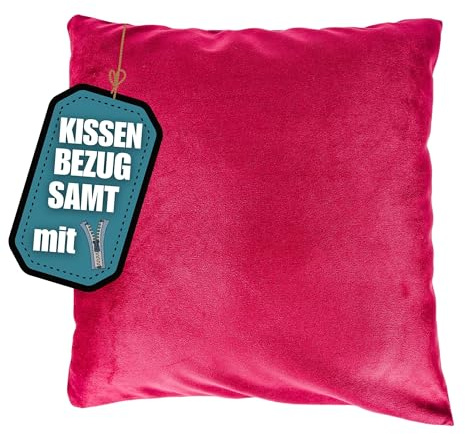 wollyflaushi Kissenbezug 80x80 cm Bordeaux -Luxuriöser weicher Samt- verdeckter Reißverschluss Kissenhülle Samtstoff einfarbige Bezüge Sofakissen Dekokissen Kopfkissen
