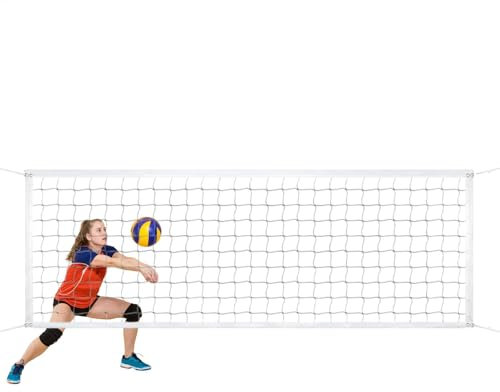 Tragbares Volleyballnetz | Faltbares, strapazierfähiges Badminton-Ersatznetz, Volleyball-Zubehör, Ersatznetz für Freizeit und Unterhaltung, Sporttraining