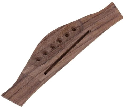 6-saitiger Steg Aus Palisander Für Akustikgitarre Tolle Ersatzteile Mit Geraden/gebogenen Löchern. Ersatzteile für Brücken(Straight)