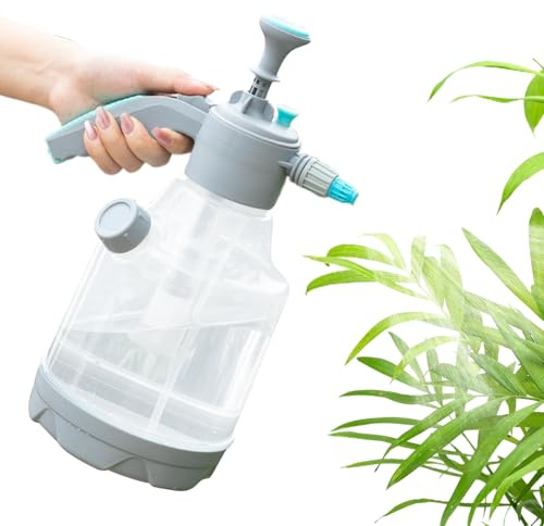 Pulverizador de bombeo, botella pulverizadora de niebla fina, pulverizador de agua de mano, para césped, lavado de coches, trabajo, limpieza de patio, actividades al aire libre, 10.2 x 6.1 x