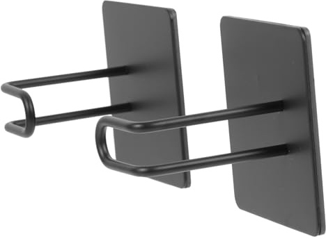 Magnetischer Rollenpapierständer aus Edelstahl, 1 Paar, Schwarz | Küche und Wohnzimmer, Hohe Stabilität, Platzsparendes Design, Einfache Montage