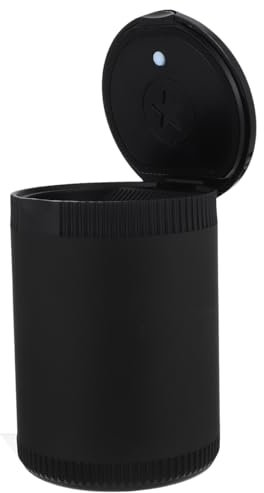 Luxshiny Cendrier Voiture Led Portable Avec Couvercle Étanche Design Compact Et Lumineux Pour Auto Et Bureau Support Antimauvaise Odeur Pratique