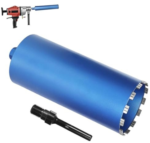 1 ¼ UNC Couronne de forage diamantée Ø 200 mm L 460 mm 15 segments SDS-Max béton carrelage | Couronne de forage diamantée Turbo de 10 mm pour perceuse à carotterie, foret humide/sec