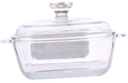VICASKY Tempered Glass Bowl for Kitchen Food Storage Microwave Safe Square Design for Dipping and Serving Dishes