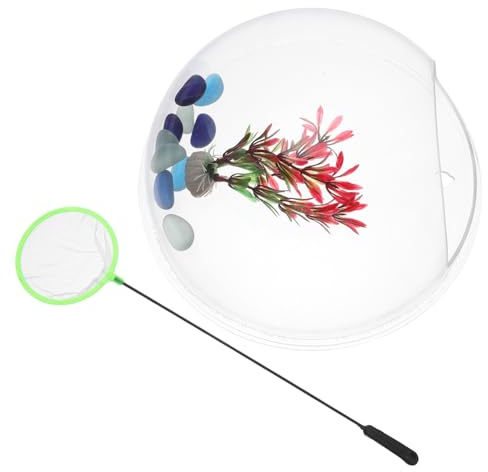 BESPORTBLE Acrylic Wall-mounted Fish Tank and Planter Transparent Hanging Aquarium for Betta Fish and Aquatic Plants Space-saving Wall Vase for Home and Office Decor