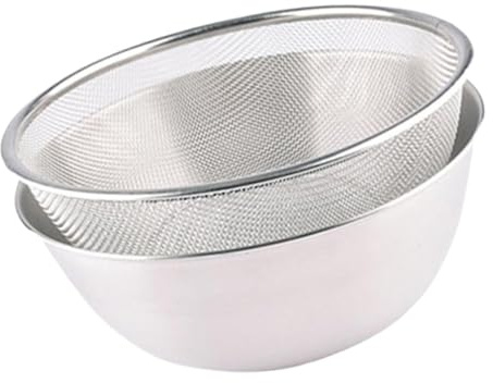 CIYODO Passoire Inox avec Bol Égouttoir et Saladier Multifonction pour Fruits Légumes et Riz Panier de Cuisine Hygiénique avec Antidérapants